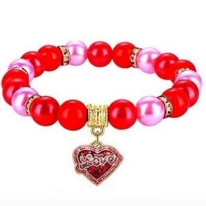 Valentine's Day Heart Stretch Bracelet